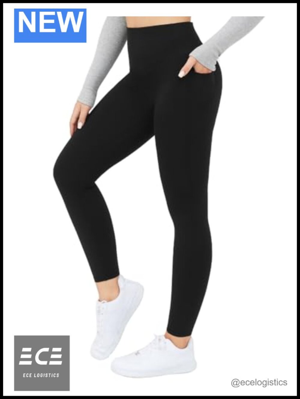 Thermal Leggings High Waisted Tummy Control Tights with Pockets
